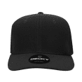 thumbnail image 2 of 6 Panel Curve Bill Trucker Caps, Black, 2 of 2