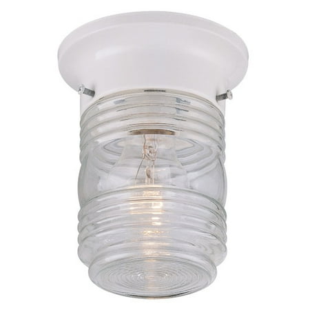 

Hardware House White Ceiling Jelly Jar Light
