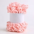thumbnail image 1 of Zhuge Bufanda tejida a mano con hilo de lana de 200 g, bola de lana gruesa para tejer a mano, almohada para la mano, manta para muñeca, color rosa claro, 1 of 4