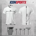 thumbnail image 3 of Icon Sports Men’s Soccer T-Shirt – Official Adult Cotton Short Sleeve Football Club Casual Graphic Tee (Heather Gray), 3 of 3
