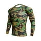 thumbnail image 1 of Soidarity Camisa delgada deportiva de manga larga de estilo informal de diseño Simple para hombre, camisetas estampadas de poliéster con cuello Uniforme atlético Verde L Soidarity OD028984-15, 1 of 6