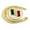 MEXICO FLAG IN HORSE SHOE TWO TONE RS, variant on Mexico Mexican Flag Belt Buckle Country Rodeo ESTADO UNIDOS Text New Big Western Cowboy Rodeo US