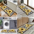 thumbnail image 6 of Leopard Sunflower Pattern Kitchen Rug Mat,Kitchen Runner Rugs Non Skid Washable,Decorative Kitchen Floor Mats for Kitchen,Sink,Laundry,17"x47.2", 6 of 7