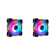 thumbnail image 3 of Tholdsy DC 12V RGB Gaming Computer Case Desktop Cooler Fast Shockproof Fan Speed 4pin Fans Light PC Cooling Accessory Heatsink Colorful 2piezas, 3 of 6