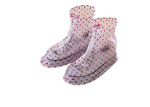 Thicken Sole Red XL Reusable Waterproof Women Girls Shoes Boot Cover