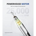thumbnail image 3 of Máquina perforadora de uñas AIRSEE inalámbrica eléctrica 25000 RPM, 3 of 9