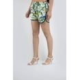 thumbnail image 2 of Artyska Women's Printed Green Summer Shorts, 2 of 5