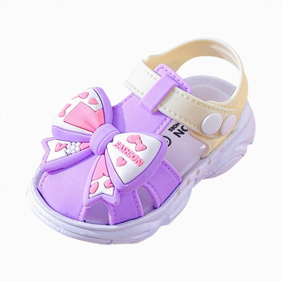 Ymyiu Kids Sandals Toddler Sandals Boys Girls Wide Sandals Kids Water Sandal Shoes Lightweight Barefoot Summer Shoes for Indoor Outdoor Size 6 (Purple,Toddler 6)