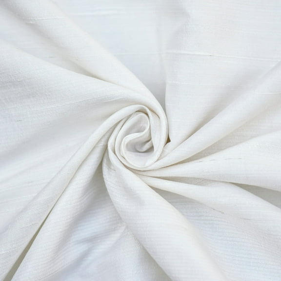 Fabric Mart Direct Silk Fabric, Ivory Dupioni Silk Fabric, Ivory Silk Fabric By The Yard Silk Curtain Fabric, 1 Continuous Yard 41 inches width Silk Dupioni Fabric by Yard For Pillow Covers