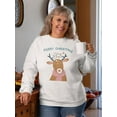 thumbnail image 2 of Merry Christmas By The Raindeer Sweatshirt Women -GoatDeals Designs, Female XX-Large, 2 of 4