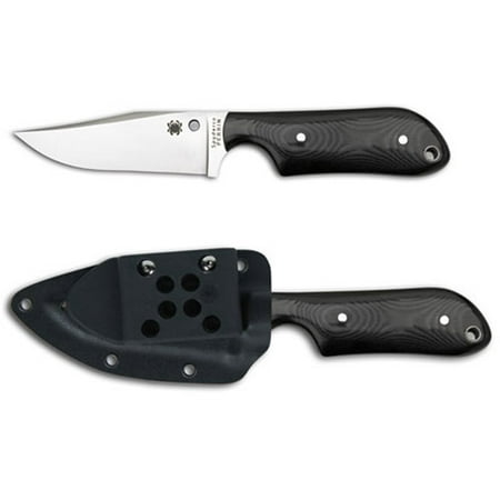 Spyderco Street Beat Plain Edge Knife, Black
