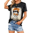 thumbnail image 3 of ZXSXSY Momster Letter Print Tops for Women Crew Neck Short Sleeves Casual Tee Shirts, 3 of 10