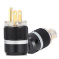 thumbnail image 4 of Enchufe de alimentación, Monosaudio Cobre puro Conector de audio de cobre puro chapado en oro Enchufe de alimentación de audio Máxima confiabilidad, 4 of 8