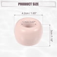 thumbnail image 3 of Unique Bargains Round Mini Ceramic Toothbrush Holder Pink 1.65"x1.18" Electric Toothbrush Holder for Bathroom, 3 of 8