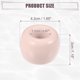 thumbnail image 3 of Toothbrush Holder, Round Mini Ceramic Toothbrush Holder Electric Toothbrush Holder, Pink, 1.65x1.18, for Bathroom, 3 of 8