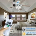 thumbnail image 6 of Universal Ceiling Fan Remote, 3 Speed & Light Dimmer Control for 53T 11T 35T HD5 UC703 pwm25, 6 of 6