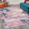 thumbnail image 2 of Modern Decorative Rug, Contemporary Themed Design Novelty Tones of Abstract Weathered Shapes, Quality Carpet for Bedroom Dorm and Living Room, 6 Sizes, Blush Pearl, by Ambesonne, 2 of 4