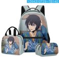 thumbnail image 1 of Solo Leveling Double-layer Schoolbag Suit Backpack Lunch Bag Pencil Case Three-piece Set-week, 1 of 4