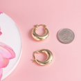 thumbnail image 5 of Alexcraft Chunky Gold Hoop Earrings for Women 14k Gold Plated and Silver Cute Fashion Hypoallergenic Earrings Minimalist Jewelry Gift, 5 of 6