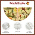 thumbnail image 4 of Daiia Ethnic African Drawing Merry Christmas Tree Skirt , Xmas Large Lace-up Tree Skirt, Santa Snowflakes Rustic Home Decorations New Year Party Farmhouse Decor-48", 4 of 7
