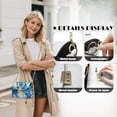 thumbnail image 6 of Pzuqiu Blue Butterfly Leather Crossbody Bag Functional Practical Quilted Leather Crossbody Bags for Women with Chain Strap Exquisite Fashion for Teen Girls-Women, 6 of 7