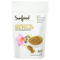 Sunfood Superfoods Raw, Wildcrafted Bee Pollen Granules Superfood Powder, 8 Oz