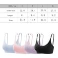thumbnail image 2 of Youka Lingerie Sujetador sin aros, sujetador sin aros con tirantes ajustables, sujetador con realce, sujetador en relieve, 2 of 7