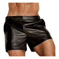 thumbnail image 1 of Pantalones Cortos De Cuero Para Hombre, Estilo Punk, Retro,, 1 of 7