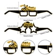 thumbnail image 3 of Suncoda Paper Glasses, Graduation Eyeglasses 2024 Glitter Fancy Grad Graduation Party Glasses Photo Prop for Graduation Party Decorations, 3 of 8