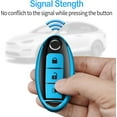 thumbnail image 5 of Compatible with Nissan Key Fob Cover Soft TPU Key Case for Infiniti X-Trail Rogue Altima Quest Pathfinder Sentra Patrol CIMA Fuga Armada Teana Murano 3 Buttons Key Shell-Blue, 5 of 9