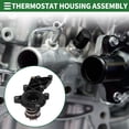 thumbnail image 2 of Unique Bargains Car Thermostat Engine Coolant Thermostat Housing Assembly for Audi A6 Quattro A7 Quattro A8 Quattro 2015-2018 Plastic No.06E121111AT Black Durable, 2 of 7