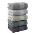 thumbnail image 5 of 5PC Bath Towels Set for Bathroom Cotton Thick Soft Absorbent Towel Set, Bathroom Towels, 5 of 9