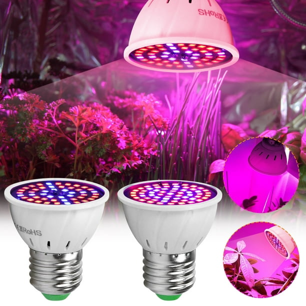 Lámpara Led para Plantas, Luz Espectral Roja y Azul, Promover El Crecimiento de Las Plantas, Diseño de Bajo Consumo, Interior y Exterior, Forma Elegante, Larga Duración, Juego de 1 Pieza, Materiales
