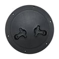 thumbnail image 1 of S SERENABLE Marine Boat Deck Cover Reinforced Two Rotatable Handles Inspection Lid Black, 1 of 9