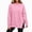 Pink, variant on Enjoytime Womens Sweatshirt Crew Neck Side Split Pullover Tops Fall Winter Casual Plus Size Long Sleeve Sweatshirts