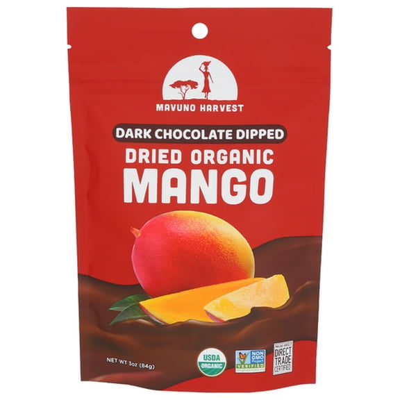 Mavuno Harvest Dried Mango Chocolate Dip 3 oz (Pack Of 6)