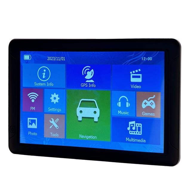 Navegación GPS Para Coche, Mapa De América, Memoria De 8 GB, Pantalla Táctil De Advertencia De Velocidad De 9 Pulgadas, Navegación GPS Para Camión