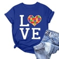 thumbnail image 4 of Mujeres Manga Corta de Verano Tops V-Cuello Impreso Suéter, Blusa de Moda Casual para la Primavera, 4 of 4