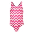thumbnail image 1 of Regatta Girls Katrisse Wavy Lines One Piece Swimsuit, 1 of 4