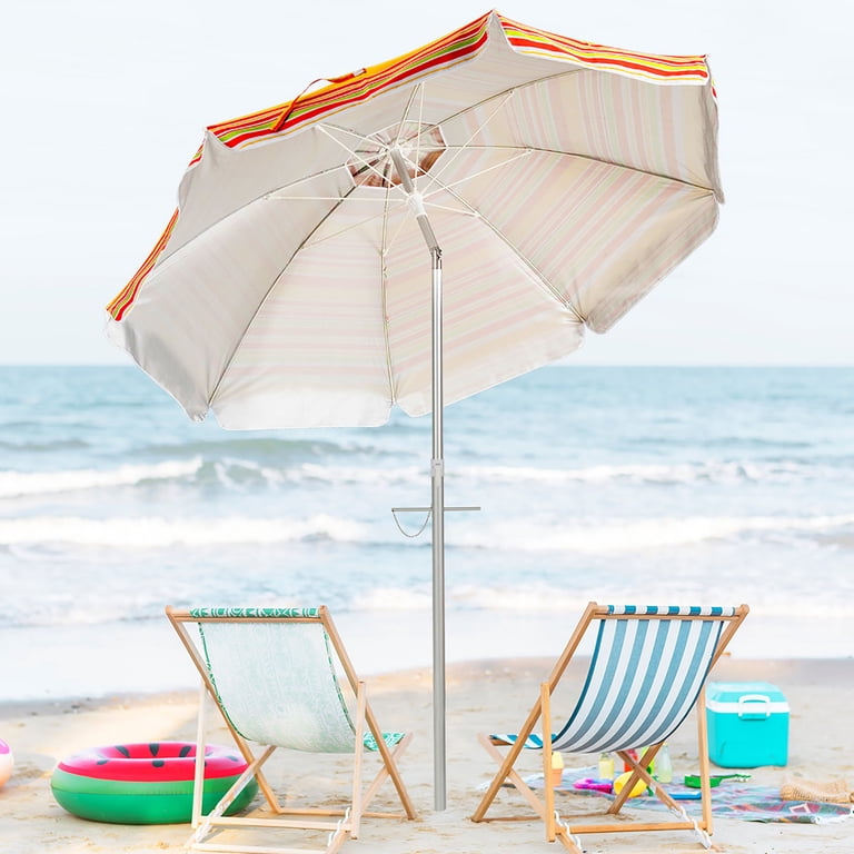 costway 6.5ft patio beach umbrella sun shade tilt carry bag Costway 6.5FT Patio Beach Umbrella Sun Shade Tilt Carry Bag