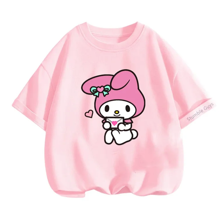 Anime My Melody T Shirt Oversized tEEN T-shirts Retro Anime My Melody T Shirt Oversized tEEN T-shirts Retro