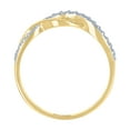 thumbnail image 2 of 14k Two-Tone Gold Womens Cubic-Zirconia Infinity Symbol Ring, 2 of 3