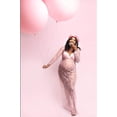 thumbnail image 3 of Jinsinto Robe de Maternité Photographie Bébé Baptême Longue Robe Lingerie Dentelle Florale Pyjama Ample Cache-Maillot Blanc 3TG, 3 of 5