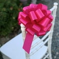 thumbnail image 4 of Large Hot Pink Fuchsia Pull Bows - 9" Wide, Set of 6, Easter, Spring, Mother's Day, Gift Bows, Birthday, Valentine's Day, Baby Shower, Fundraiser, Presents, Breast Cancer Awareness Ribbon,, 4 of 6