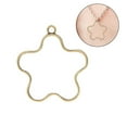 thumbnail image 1 of Inteprter 15 Uds marco de prensa colgante forma de estrella geométrica collar con bisel trasero abierto accesorio de joyería DIY Artesanía bronce Inteprter HA000861-05B, 1 of 6
