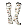 thumbnail image 5 of Lsque Excavator Printed Crew Socks Men's Women's LightWeight Thin Casual Calf Socks ,Knee High Socks,Cotton Socks, 5 of 9
