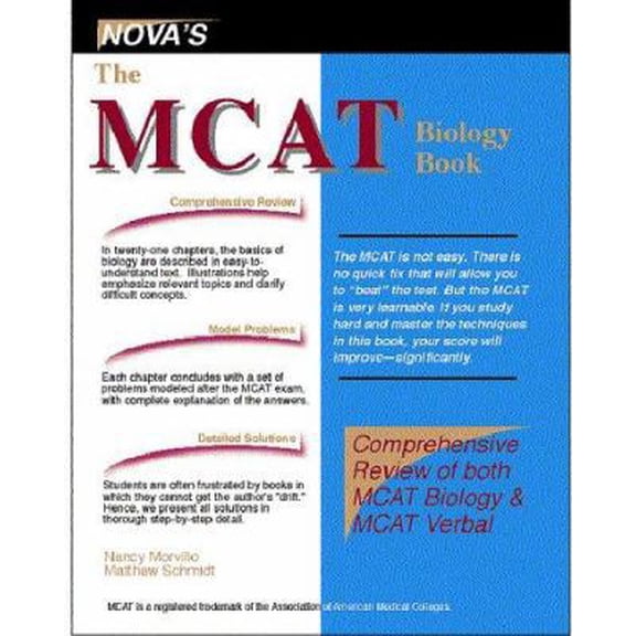 Pre-Owned The MCAT Biology Book (with Verbal Reasoning) (Paperback) 1889057088 9781889057088