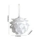 thumbnail image 3 of Christmas Tree Christmas Pendant White Petaly Foam Pendant Showwindow Ornament, 3 of 6
