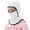 White, variant on Windproof Balaclava for Kids, Winter Ski Face Warmer Hooded Neck Gaiter for Youth, Cold Weather Face Mask for Boys Girls