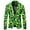 Green, variant on St Patricks Day Men's Party Suit Suits for Men Solid Color Prom Suit Jacket with Tie Pants Jackets for Men White L